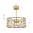 Pariaman 18'' Crystal Ceiling Fan with Light Kit and Remote Control