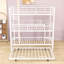 Lit superposé triple en métal robuste avec lit gigogne simple-1027825995