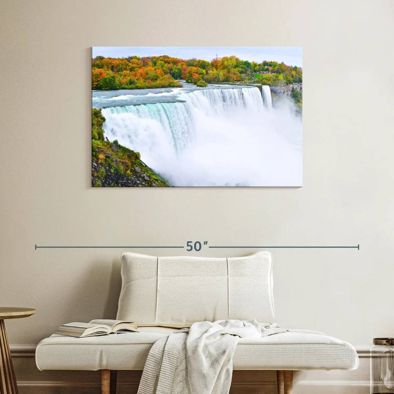 Automne aux chutes du Niagara, H 26 po x l 39 po