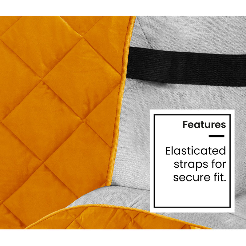 T-Cushion Slipcover, Orange, 60cm H x 180cm W x 60cm D