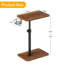 Table de canapé pivotante à 360 °