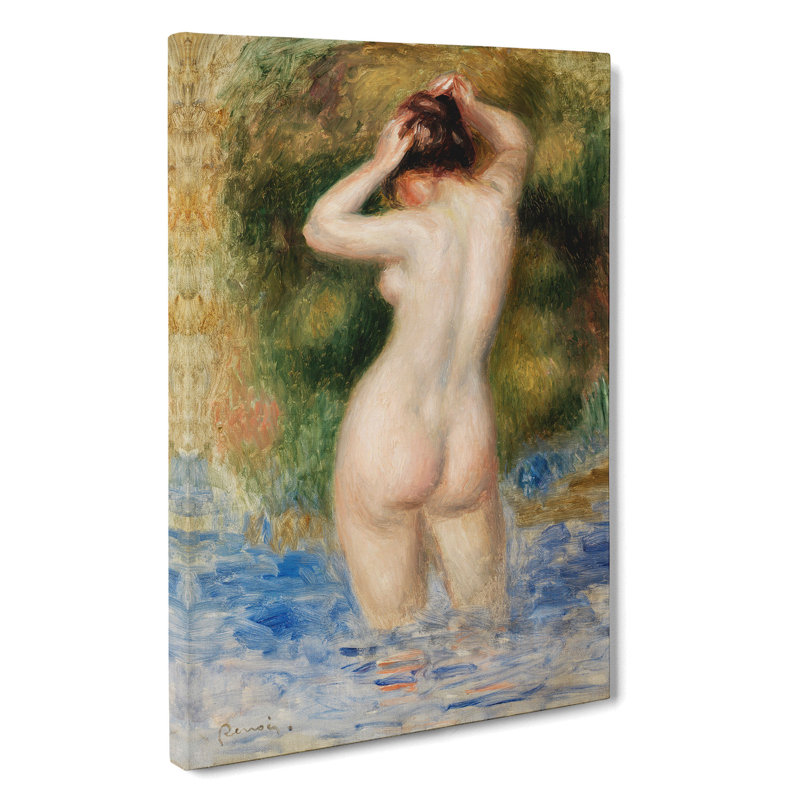 Bather by Pierre-Auguste Renoir - Wrapped Canvas, 76cm H x 50cm W x 3cm D