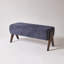 Banc en tissu de chenille décoratif moderne, banc d'entrée ergonomique rembourré avec pieds en bois massif, banc de repose-pieds rembourré pour l'espace de la chambre à coucher de vestibule-1524795348