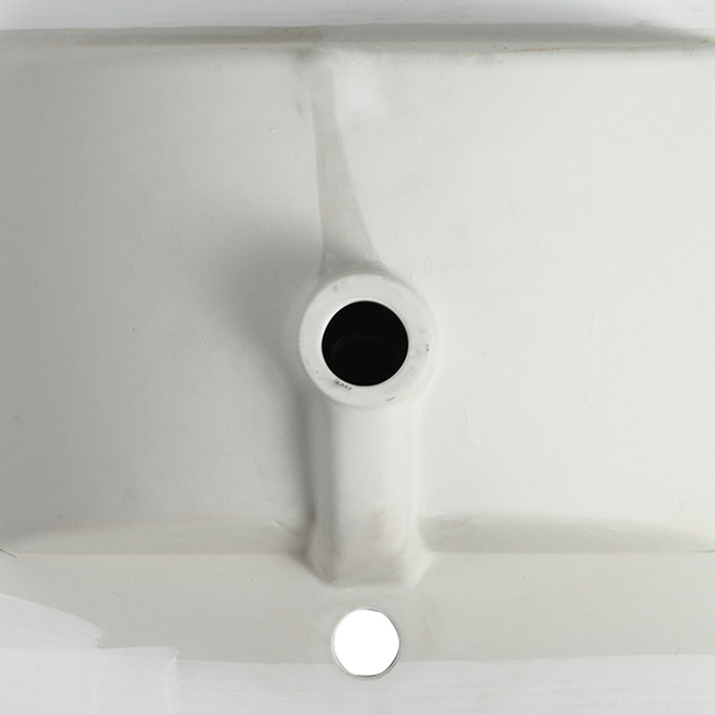Lavabo en céramique 24 po, comptoir en céramique cuite au four 1280 po, comptoir de 0,81 po, poids de 25,32 lb, 18,66 po Largeur, évier de style moderne 6,75