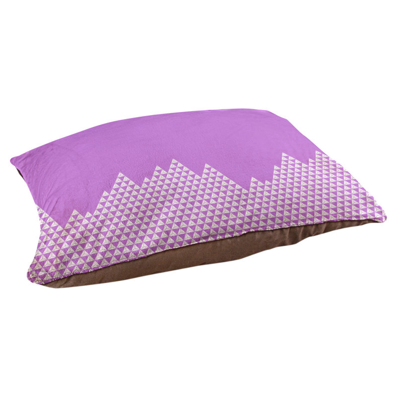 Coussin mountain dog Byrge, Grand (H 14 po x l 42,5 po x P 32,5 po), Mauve / Gris