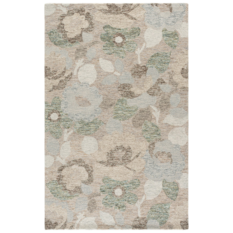 Metro 759 Hand Tufted 80% Wool; 20% Cotton Floral Rug, 6'-0" X 6'-0" Square