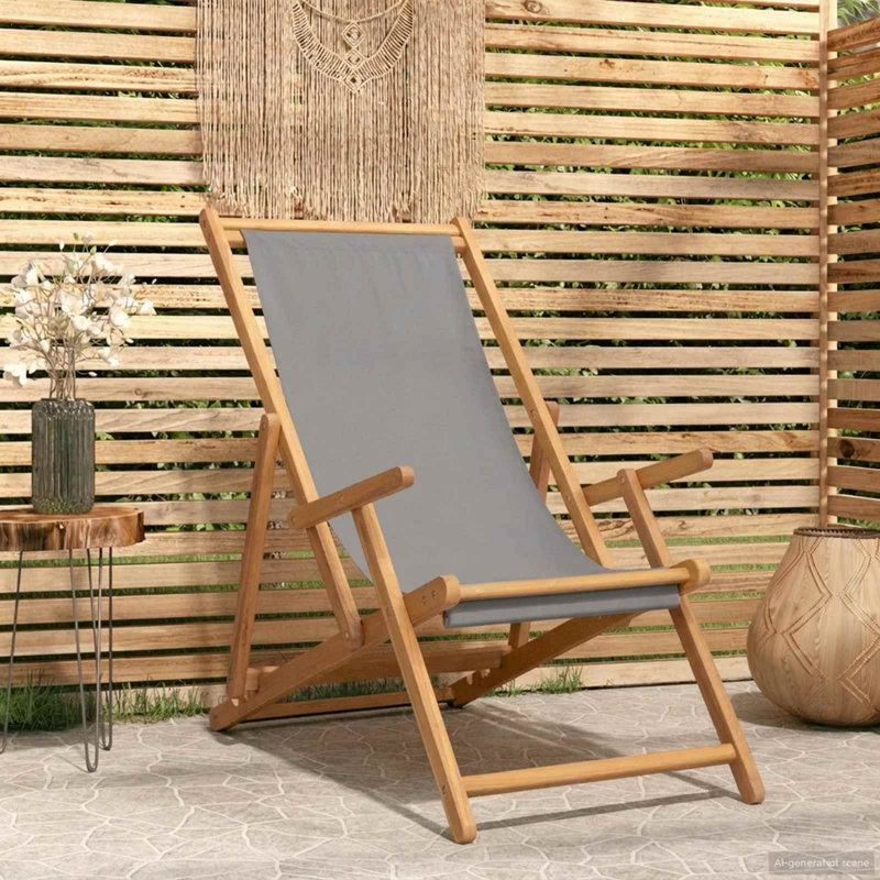 Beach Chair, Light Grey