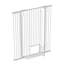 Barrière de sécurité extra haute en acier, H 53,15 po x l 29,53 po à 40,16 po, barrière de sécurité blanche pour grands chiens et chats