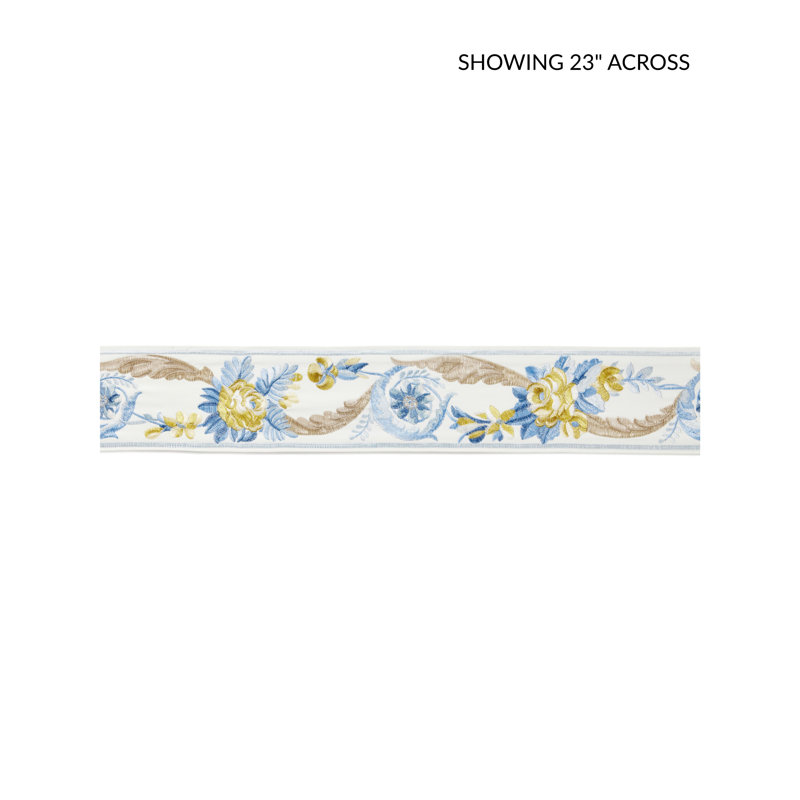 REINE EMBROIDERED TAPE, Gold/Blue