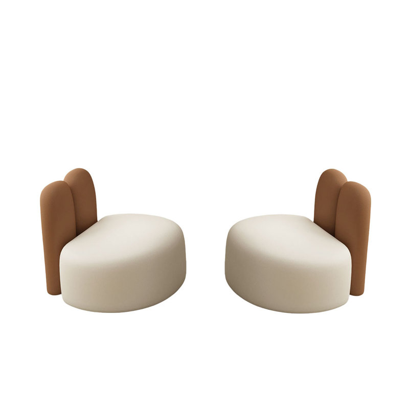 Nordic beauty shop lounge area sofa set of 2