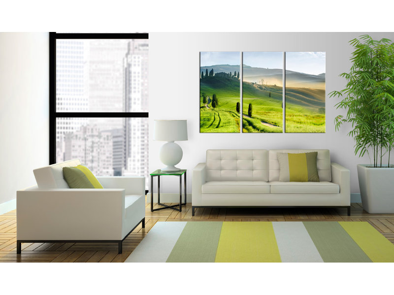 3 Piece No Frame Print on Canvas, 80cm H x 120cm W