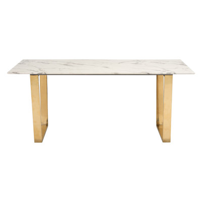 Dining Table White & Gold