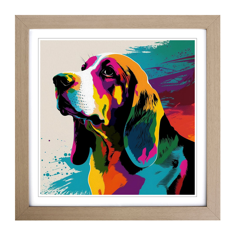 Single Picture Frame Print on Wood, Oak