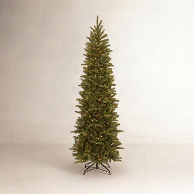 Pre-Lit Fir Pencil Slim Christmas Tree