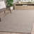Braided 762 Hand Woven Cotton Pile Striped Rug-532897032