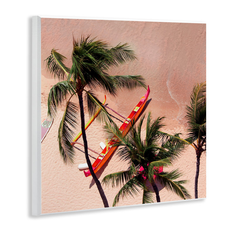 Plaque murale Waikiki Beach Surf Coast, design par Danita Delimont