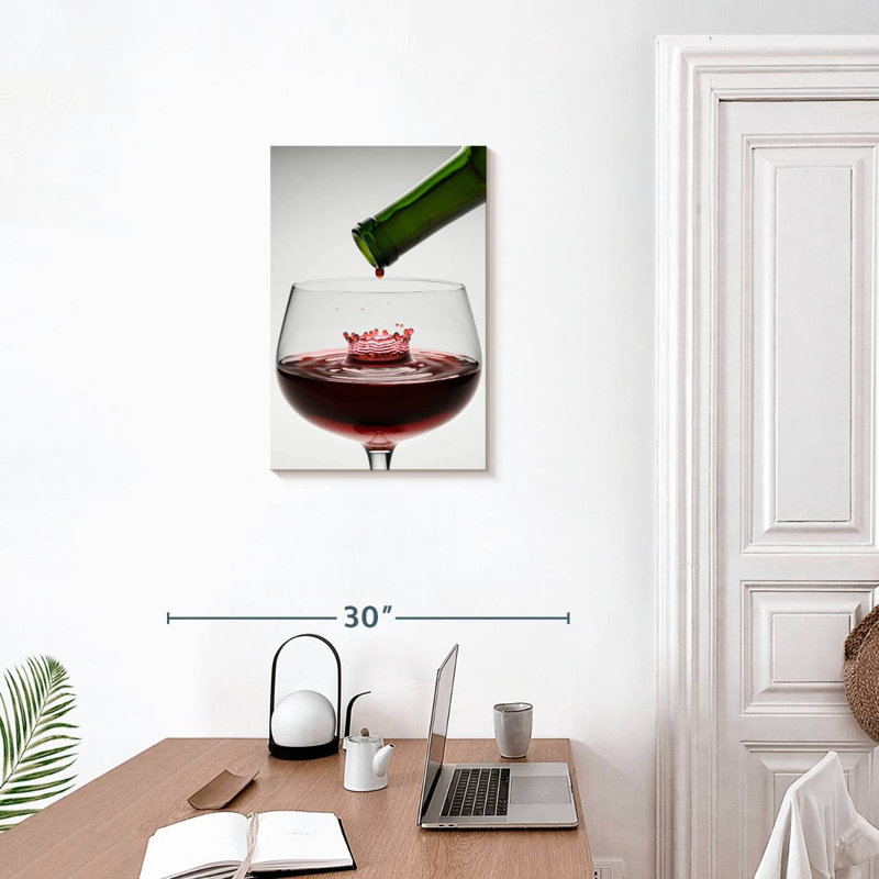 Yarlin Wine Drop, 24" H x 16" W