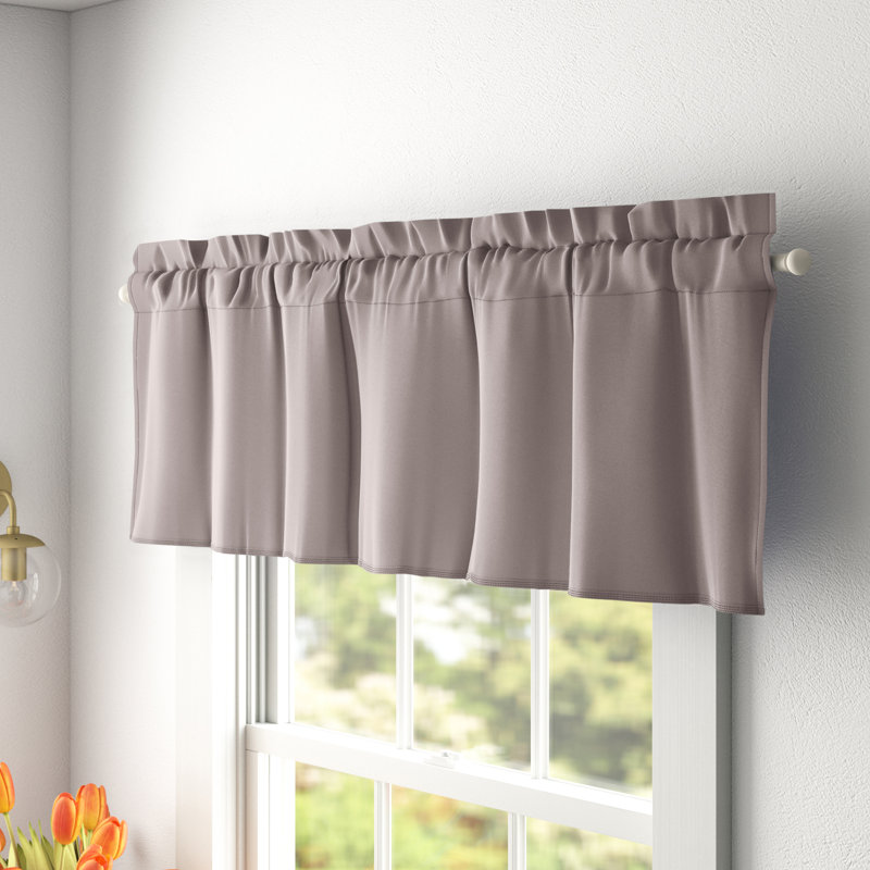 Cantonnière à passe-tringle Wayfair Basics®, Gris