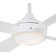 52" Aluma 4 - Blade LED Standard Ceiling Fan with Wall Control and Light Kit Included
