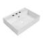 Lavabo mural rectangulaire de 24 po avec options de perçage de robinet et trop-plein Whitehaus Collection-112292361