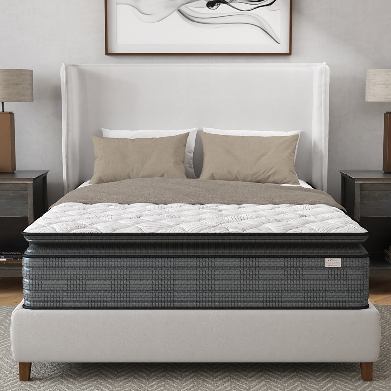 Matelas à plateau-coussin hybride 14 pouces Isabella, certifié CertiPUR-US, Lit simple
