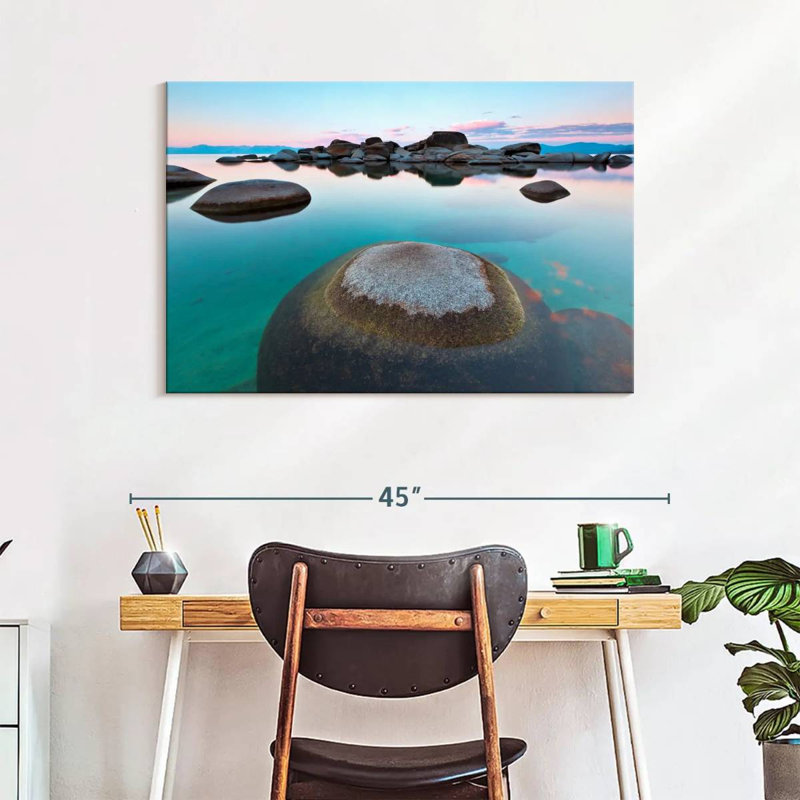 Roches immergées d'Alvord Lake Tahoe, H 26 po x l 39 po