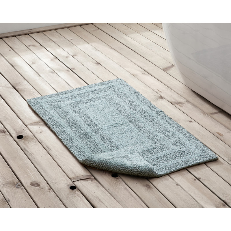Logan Green Cotton 2 Piece Bath Rug Set