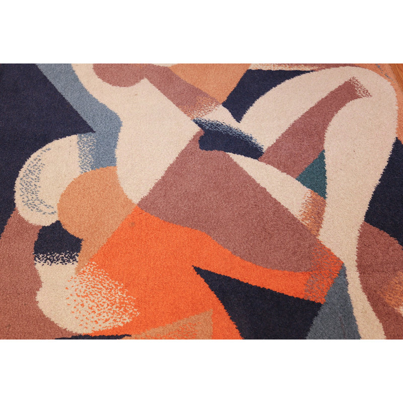 Tapis scandinave rétro femme nue Rene Magritte
