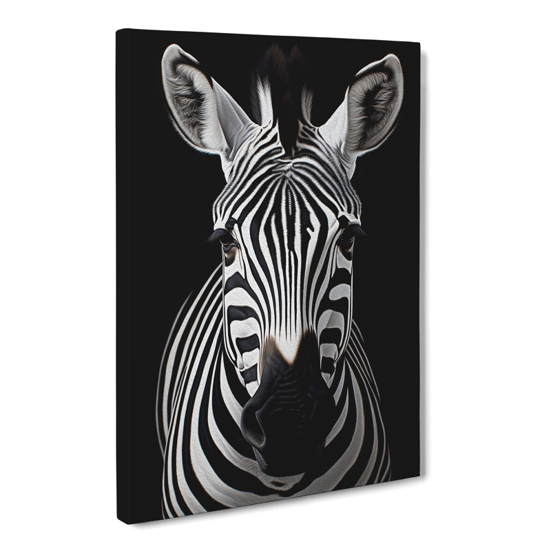 Zebra Contemporary - No Frame Print, 76cm H x 50cm W x 3cm D