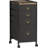 Compact 3-Drawer Mobile Filing Cabinet – Stylish Fabric Storage Solution on Wheels for Home Office, Fits Letter and A4 Size Documents