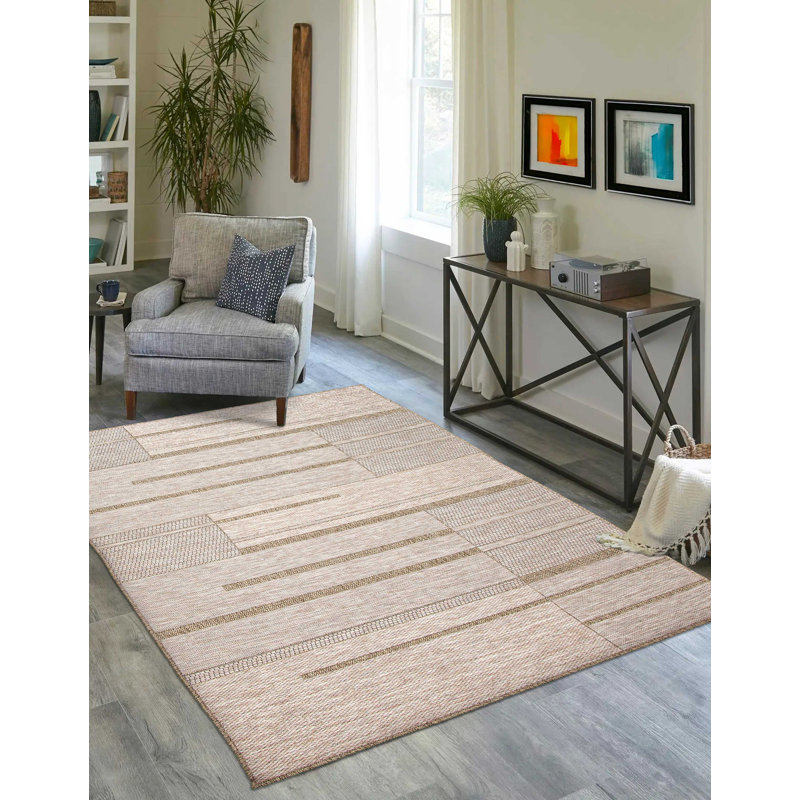 Tapis taupe Atlas, Rectangulaire 8 pi x 10 pi