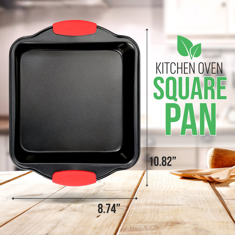 NutriChef Aluminum Non-Stick Square Cake Pan