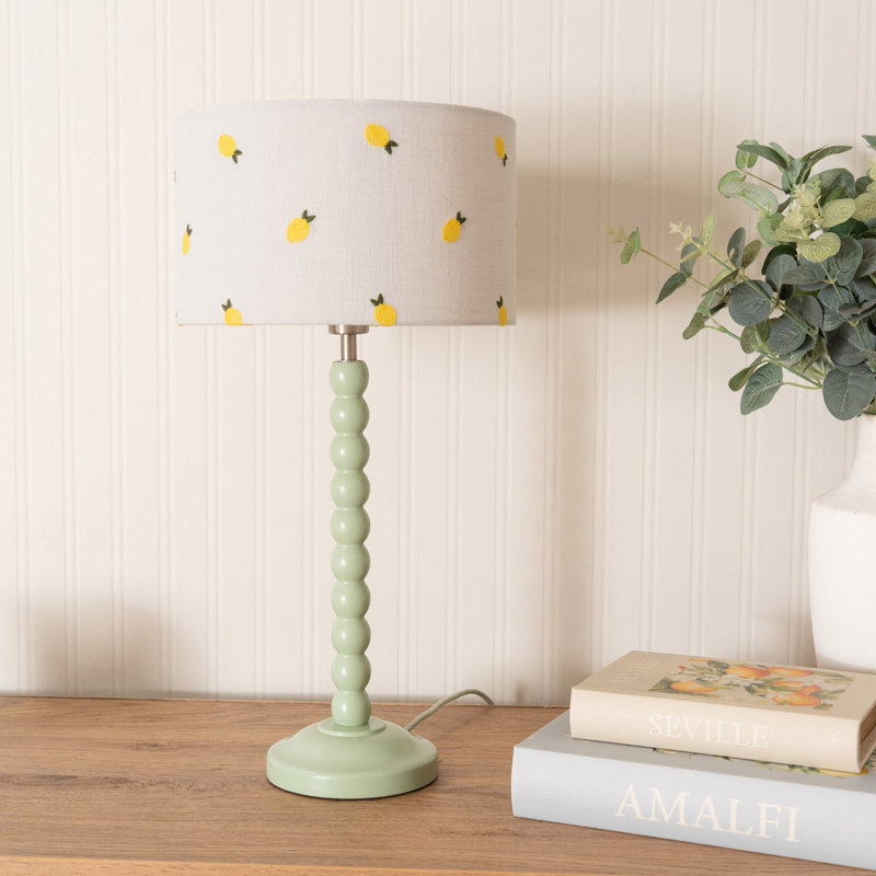 Smeltertown Wood Table Lamp, Green, No