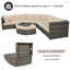 Canapé modulaire en osier pour l'extérieur-7712556