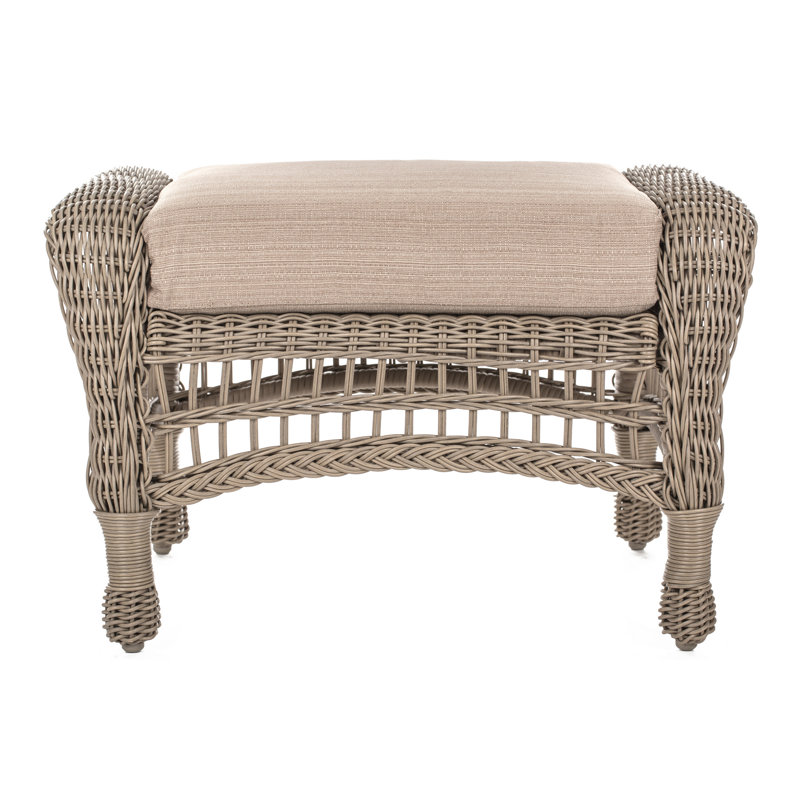 Roberto Wicker Outdoor Ottoman