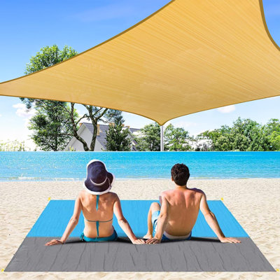 Pare-soleil pour voiles de jardin 4 m * 4 m, toile d'ombrage imperméable rectangulaire à 95% pour les activités de jardin