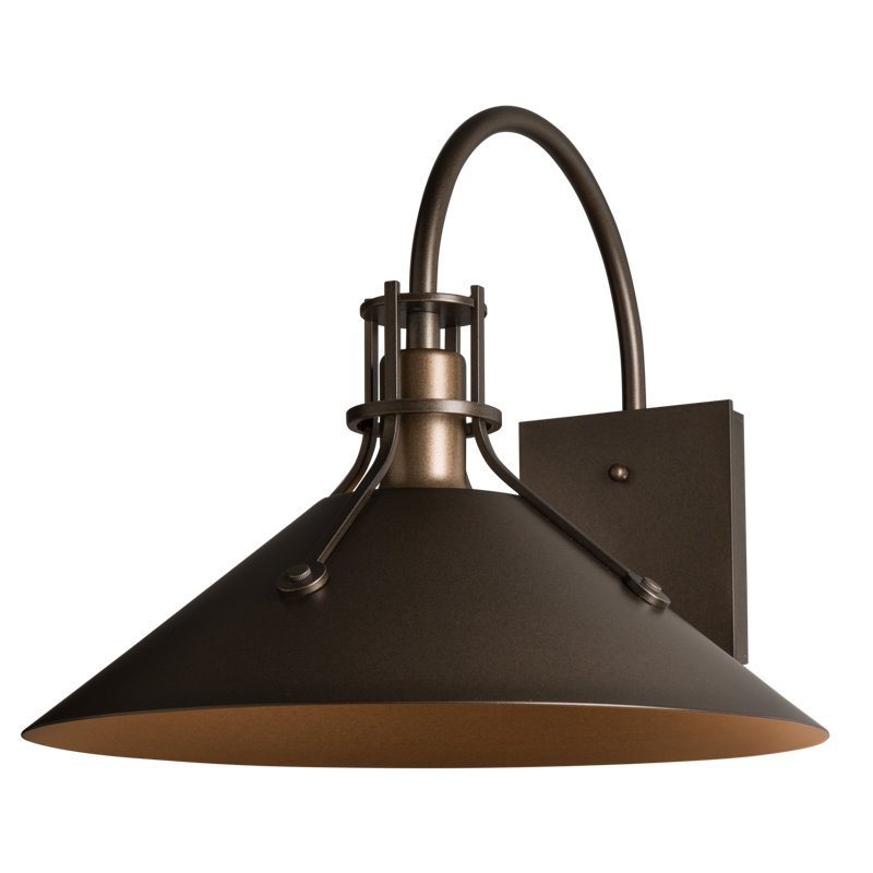Henry 1 - Light Aluminum Outdoor Barn Light, Coastal Bronze, 12.9" H x 14.4" W x 16.8" D