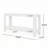 59" Wood Console Table with Open Shelf