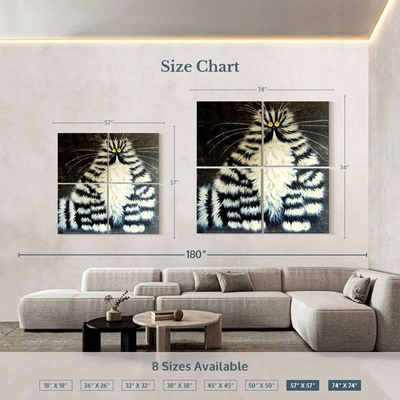 Brampt Bert, 74" H x 74" W