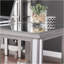 Bureau à miroir Wedlyn - Style glamour - Argent mat brossé avec miroir