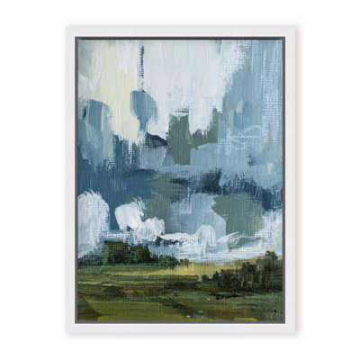 Etheric Horizon: Abstract Hills Under Cloudy Skies
