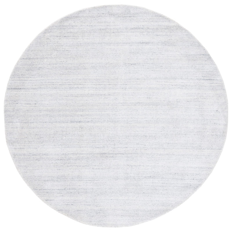 Tapis rayé tissé à la main Lavonia, Rond 6 pi