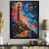 Black Single Picture Framed Canvas