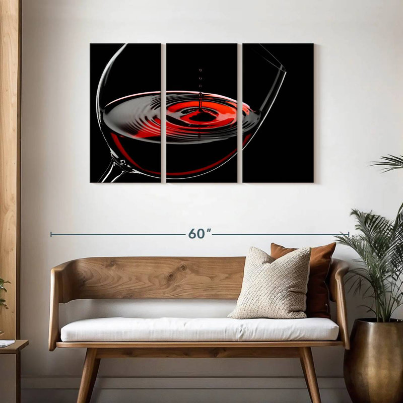 Yarlin Aromatic Red Wine, 28" H x 45" W