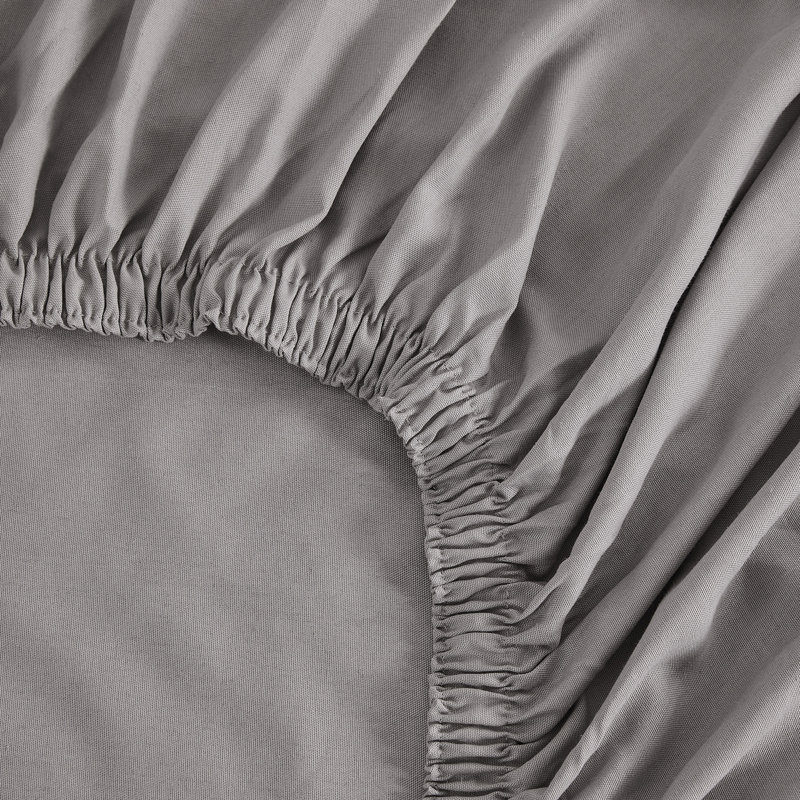 Ensemble de draps en lin Tencel, gris, Ensemble de draps pour très grand lit