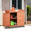 Banc de jardin 39 po, orange, avec 2 tablettes, crochets latéraux et table galvanisée pour le plaisir et le rangement extérieur, crochets de table, orange-993222163