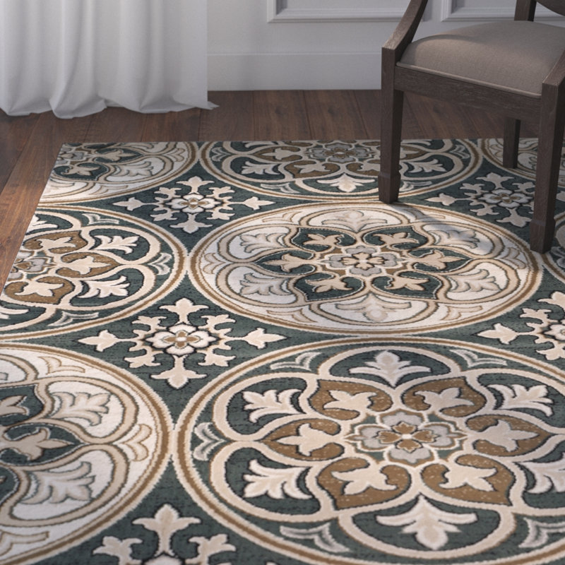 Tapis à motif géométrique Klose Performance, Rectangle 9 pi x 12 pi