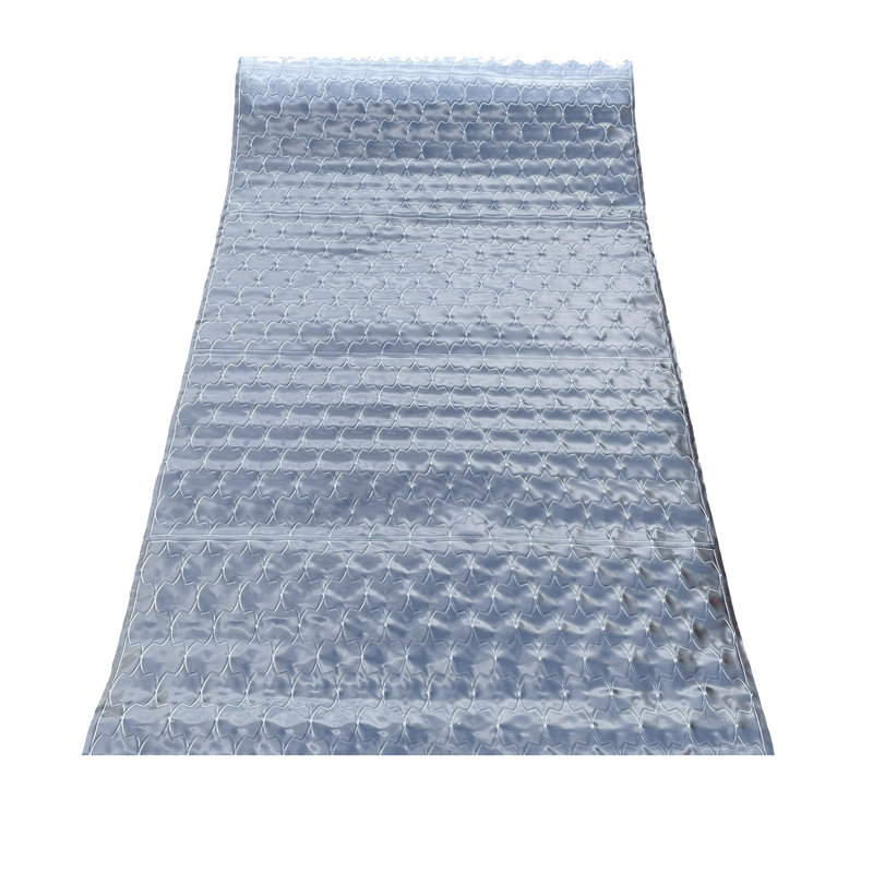 Tapis de couleur unie en vinyle tissé à plat à la machine Demarest, Rectangle 2 pi 3 po x 13 pi