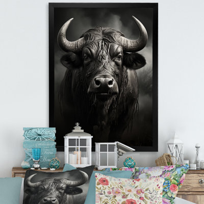 " Grey Animal African Buffalo Extremely III "