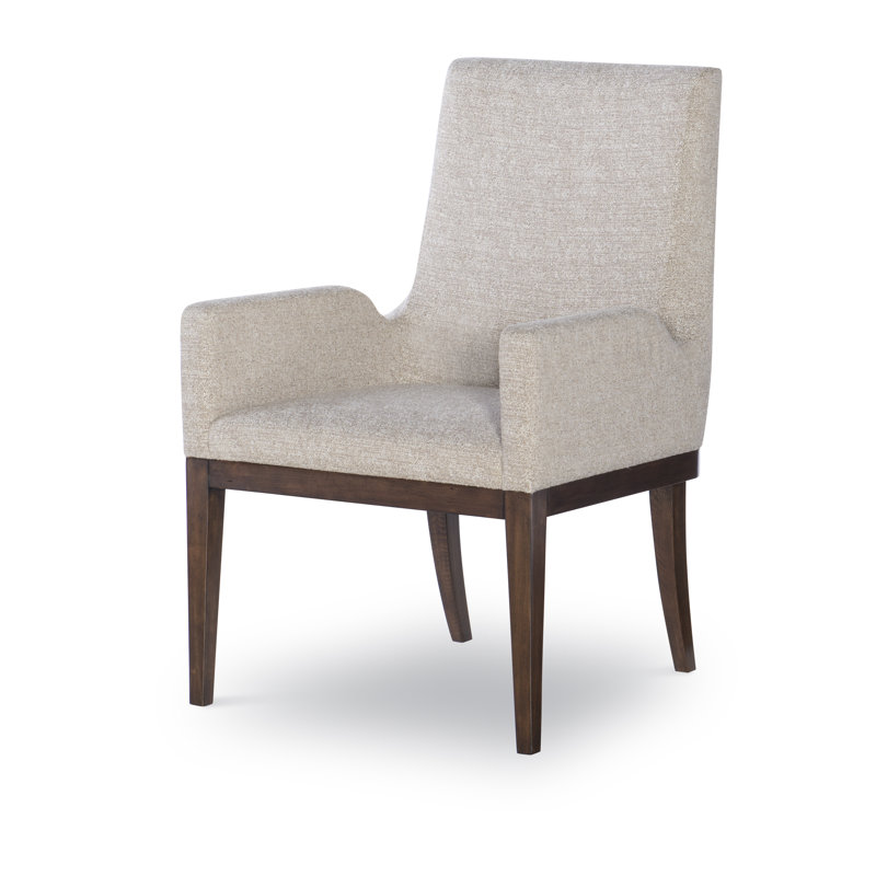 Marten Upholstered Arm Chair, Beige, Brunette